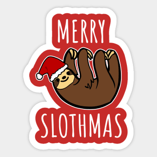 Merry Slothmas Sticker